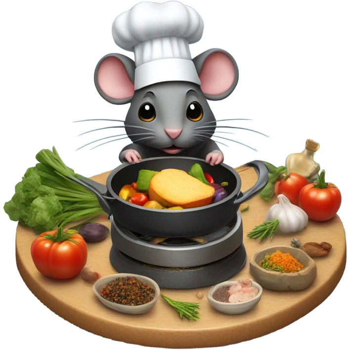Rat cooking food emoji