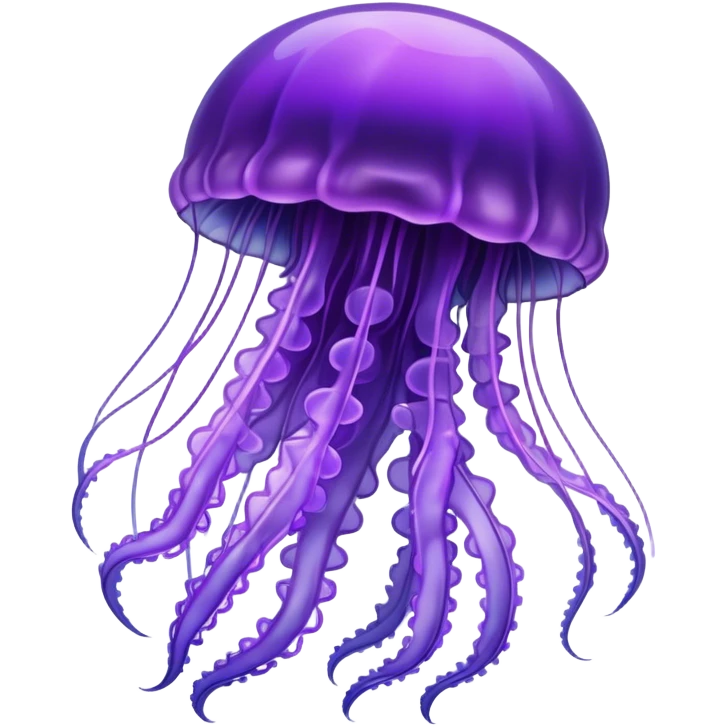 Detailed Purple jellyfish emoji