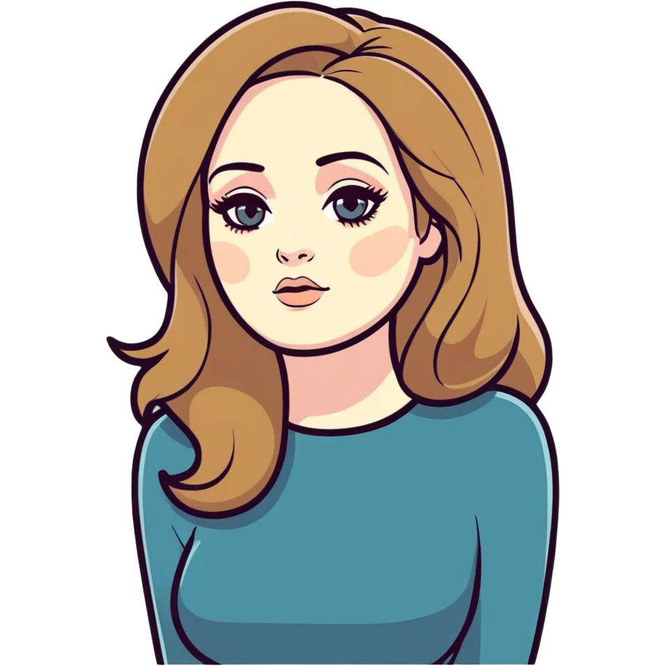 8k, 7000x7000px resolution, clean, smooth, thin lines, ultra detailed, hyperrealism, celebrity, best selling singer, Adele 2023. Glossy appearance, clean thin lines. Perfect makeup, long hair, thinner body, modern look emoji