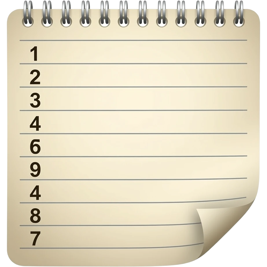 Lista enumerada emoji