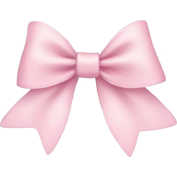 Light pink bows emoji