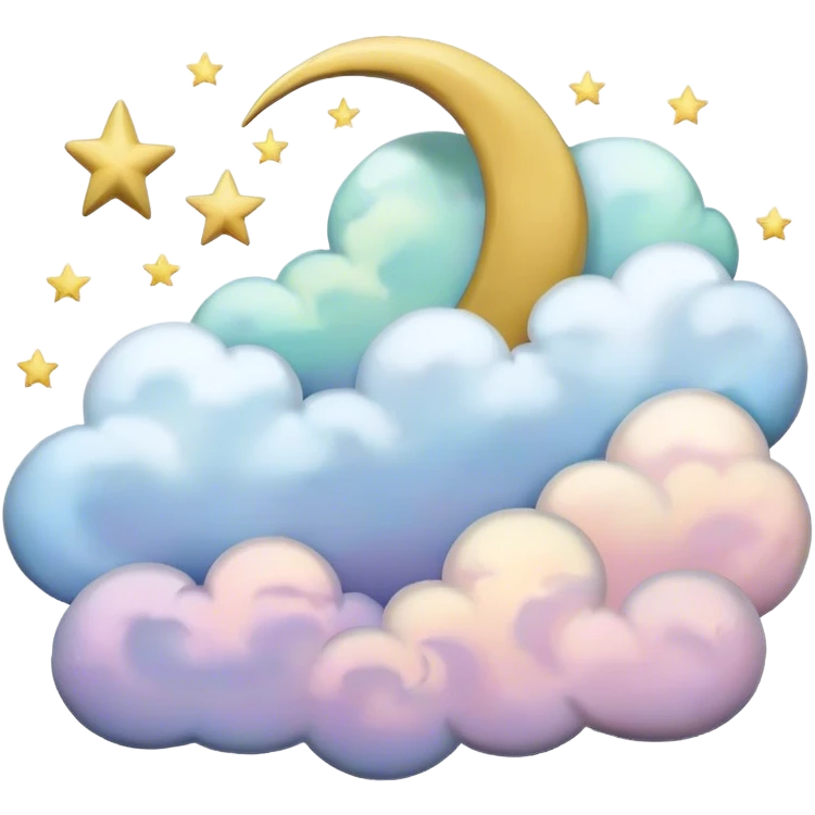 starry night in shades of pastel emoji