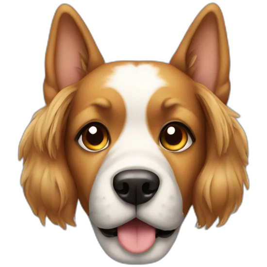 dog with glass emoji
