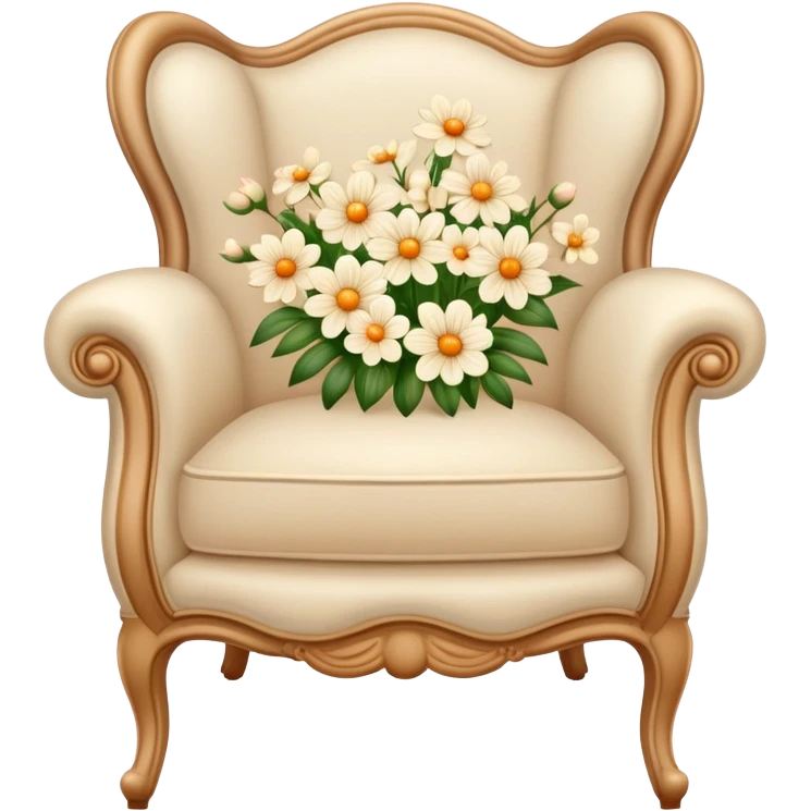 light beige bergere flowers  emoji
