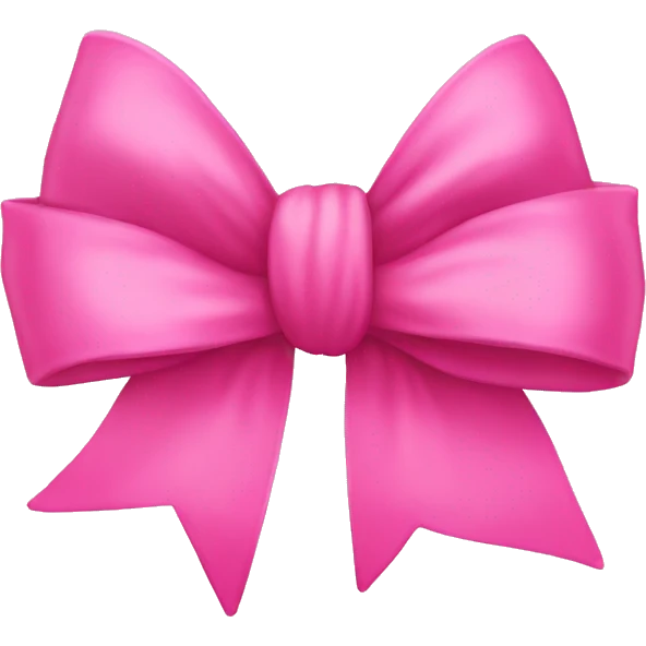 Pink bow emoji