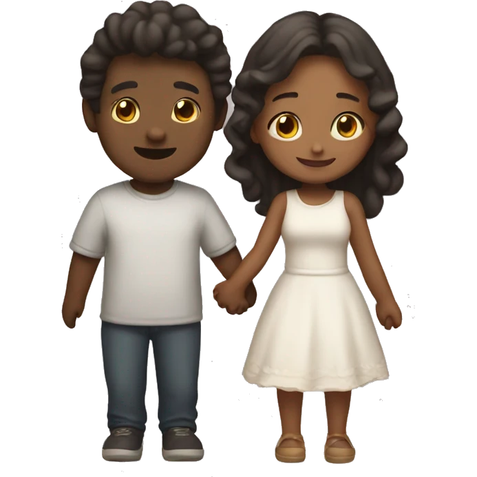 Couples cute holding hands emoji