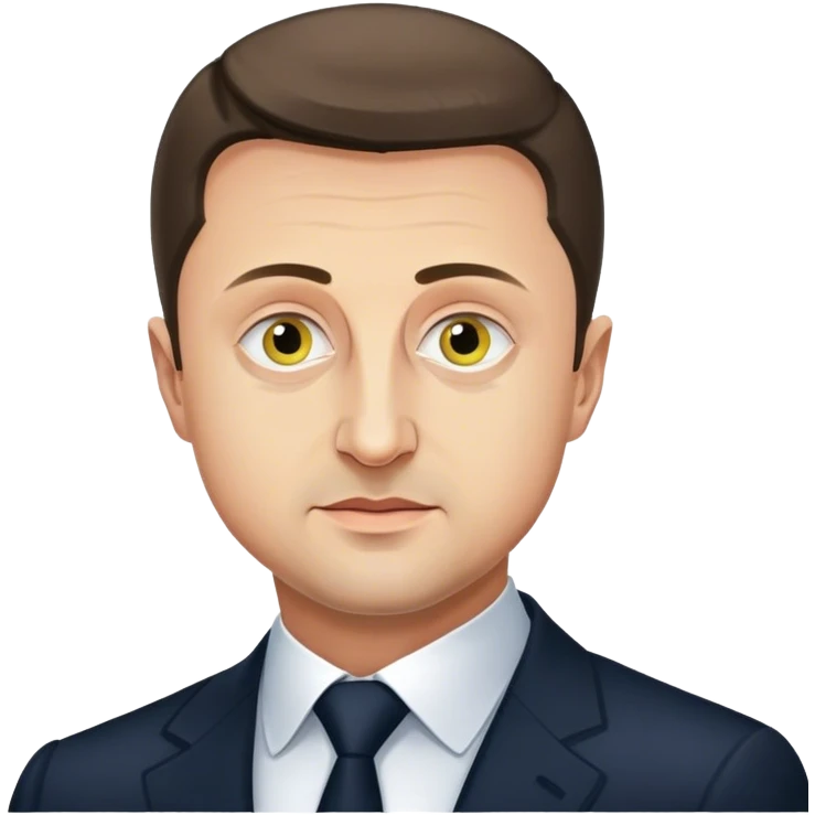 Photorealistic Vladimir Zelensky emoji