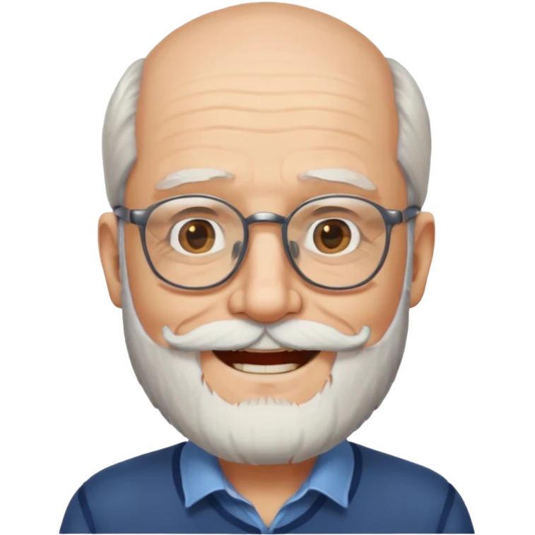 old man with beard and glasses emoji