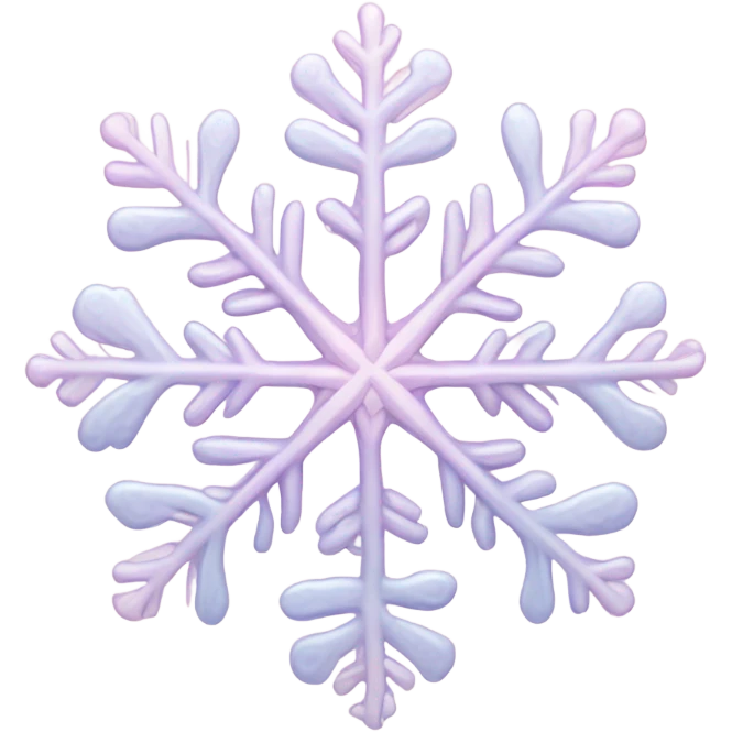 pastel pink snowflake  emoji