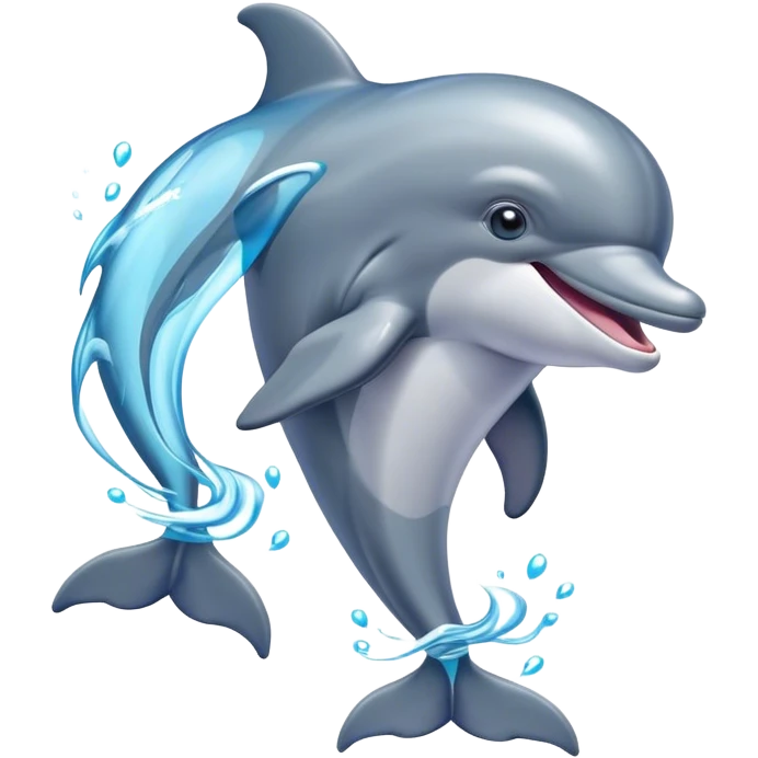 Dolphin dancing in shoes  emoji