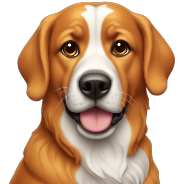 Chien qui boit du fanta emoji