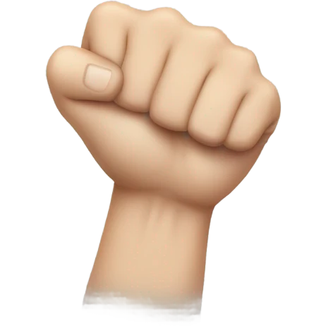 Weak white arm no bicep emoji