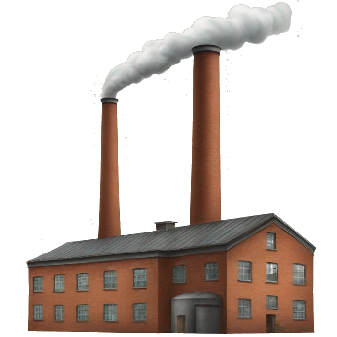 old factory with chimney emoji