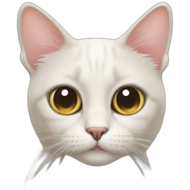 Cat with big cute eye emoji
