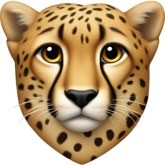 Cheetah heart emoji