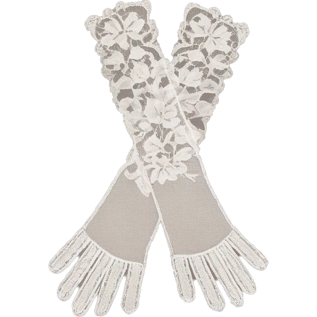 vintage rococo lace gloves  emoji