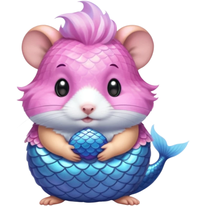 mermaid hamster emoji