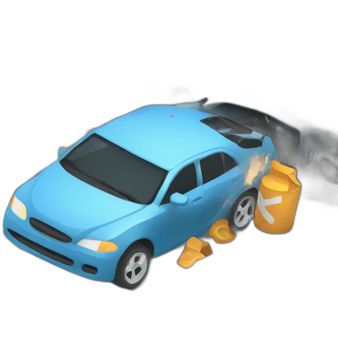 car accident emoji