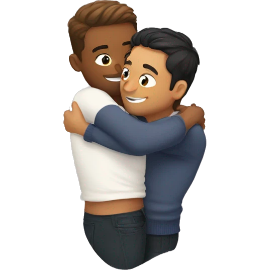  gay couple hug cat emoji