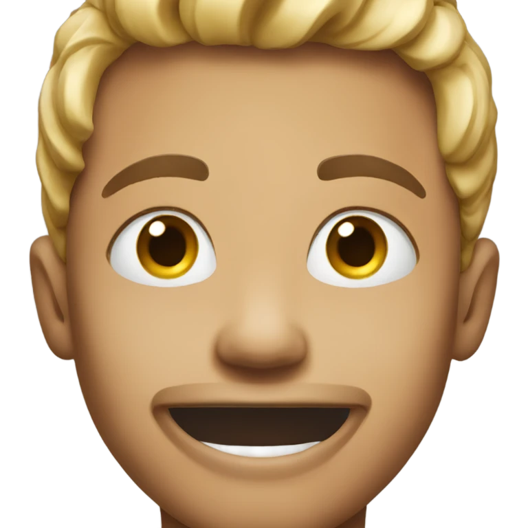 A young man with grillz  emoji