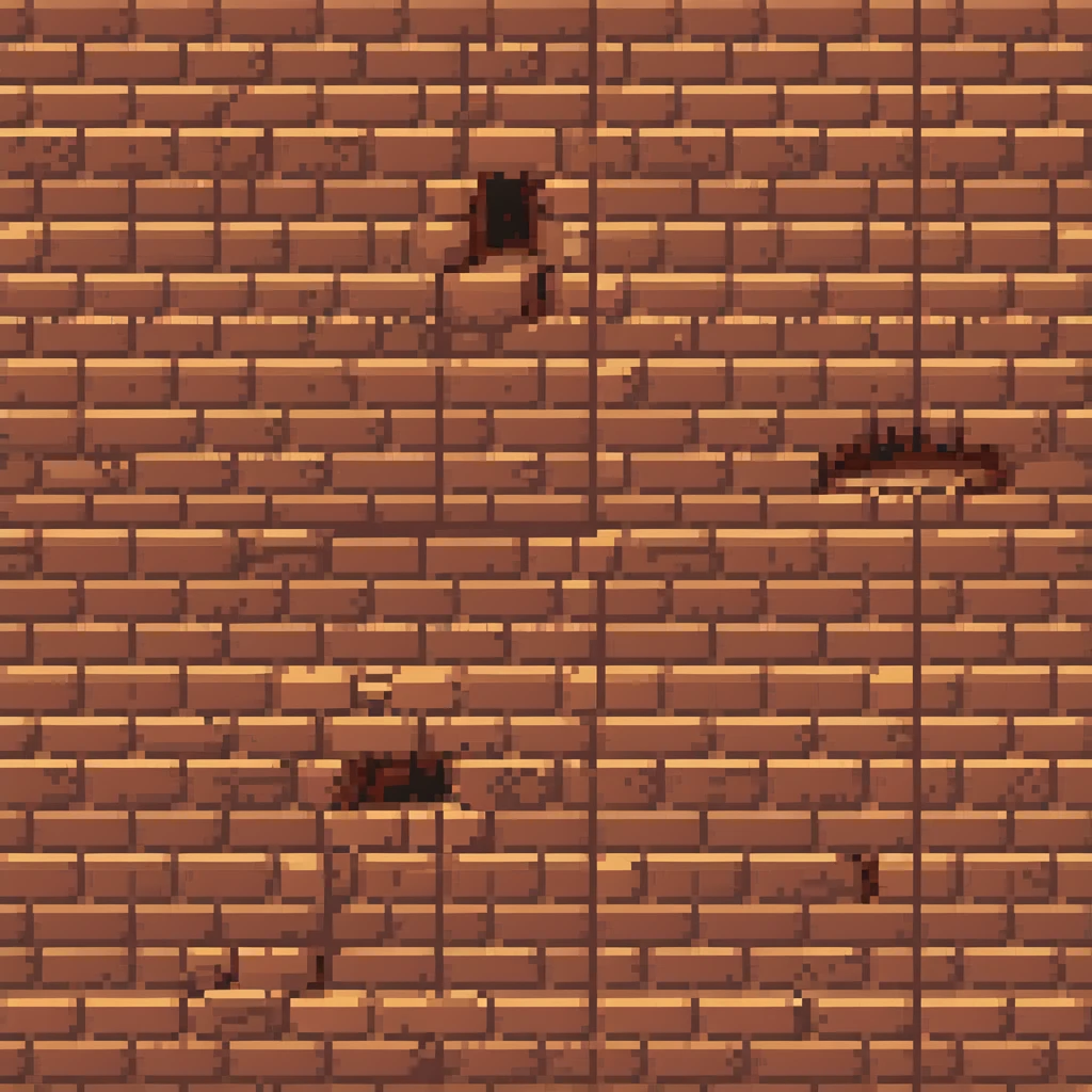 side view of a brick wall, angled perspective emoji