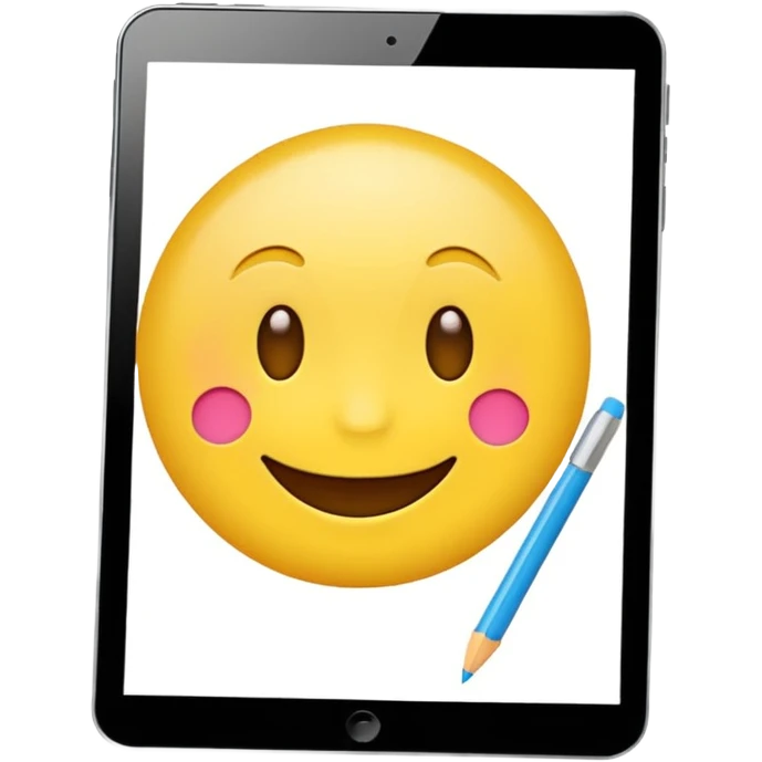 emoji drawing on tablet emoji
