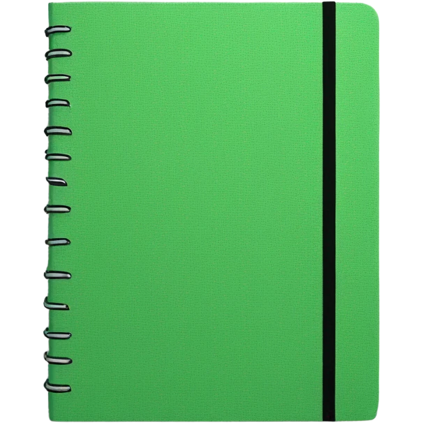 Green notebook emoji
