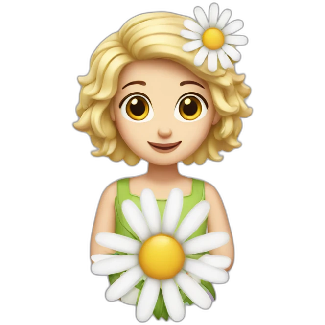 Daisy girl emoji