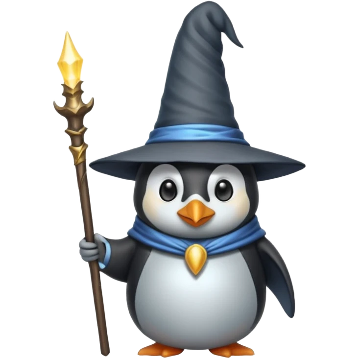 Penguin Wizard emoji