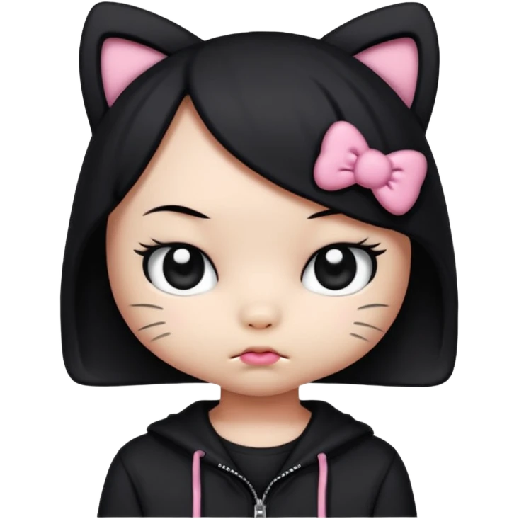 Hello Kitty als Emo emoji
