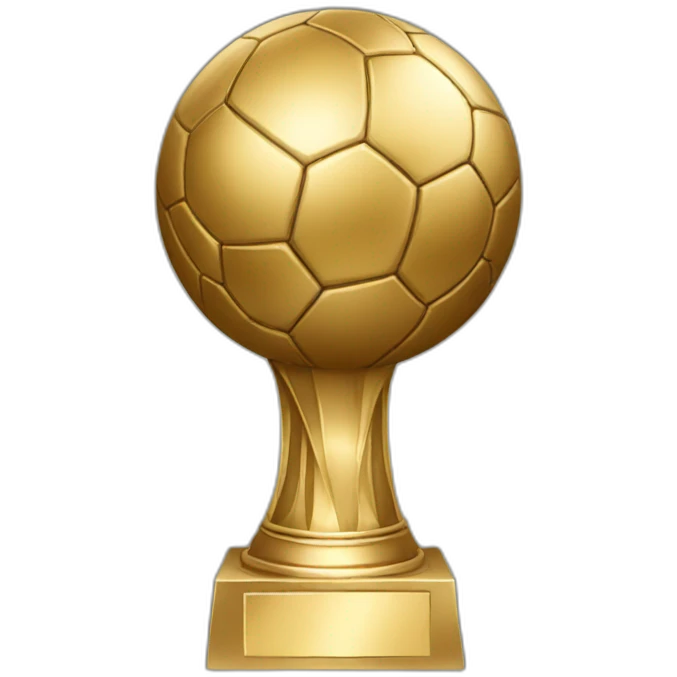 Golden Ball trophy  emoji