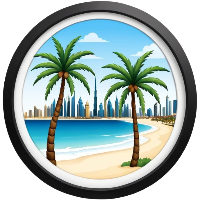 The view at the palm Dubai  emoji