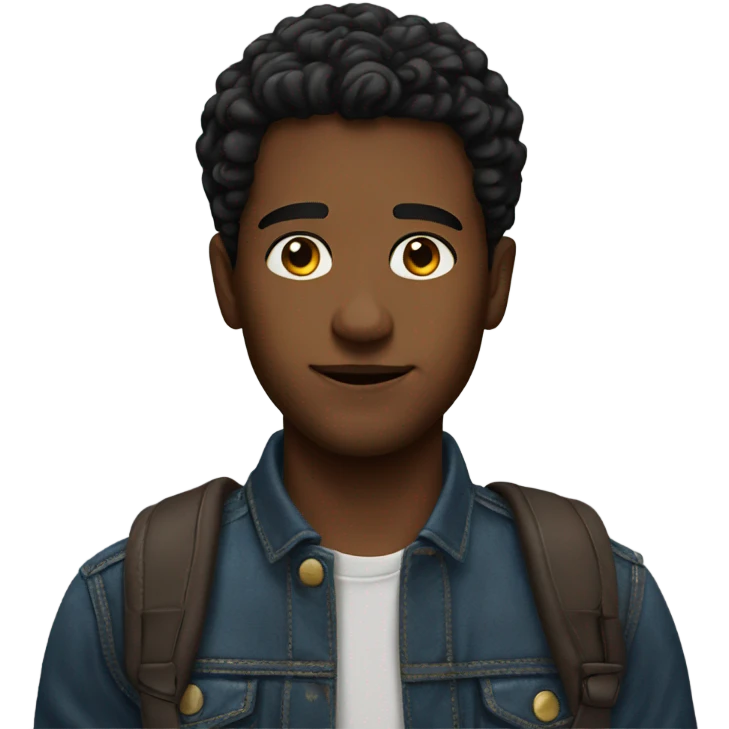 realistic portrait of solo boy emoji