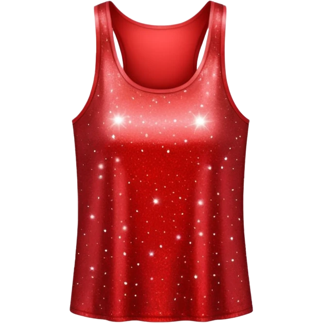 red glitter tank emoji