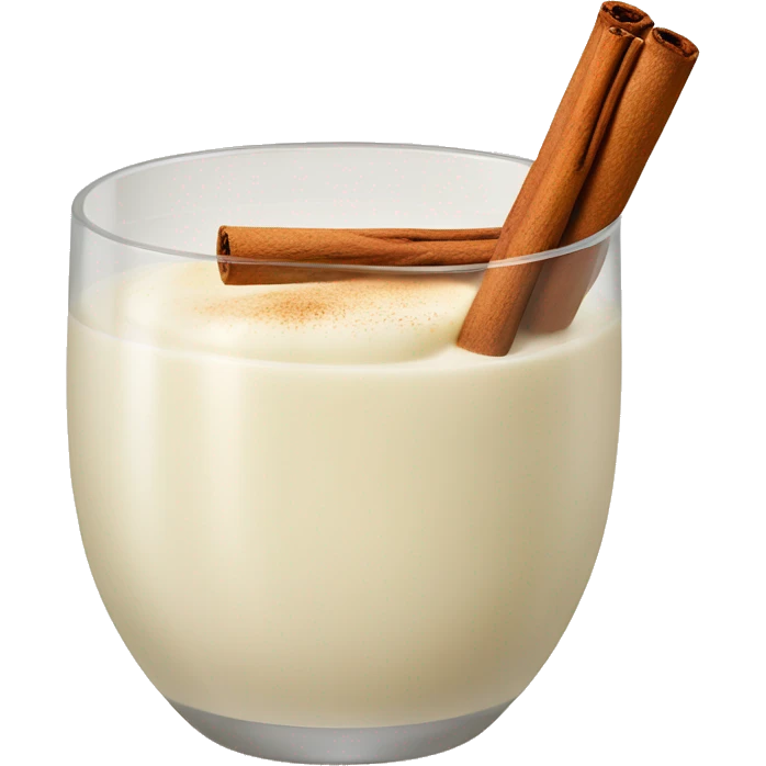 Eggnog with cinnamon sticks  emoji