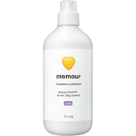 leave-in conditioner bottle with label emoji