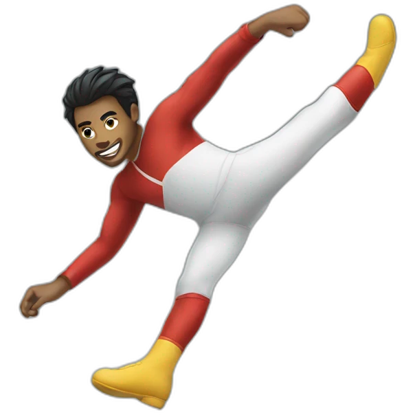 Flying kick emoji