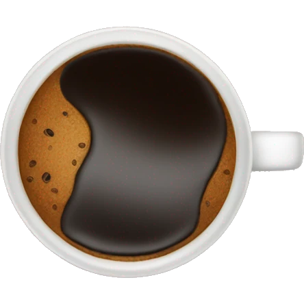black coffee top view emoji