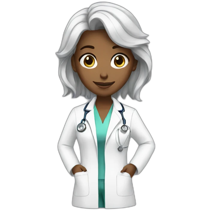 Female white Doctor aesthetic emoji