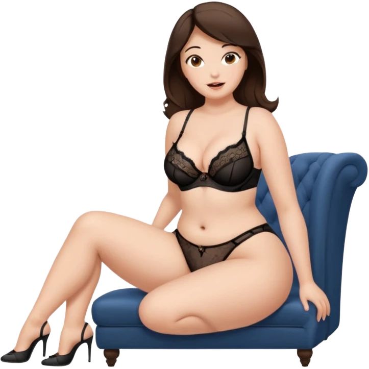brunette curvy opening legs waiting for her bf to fuck her  emoji