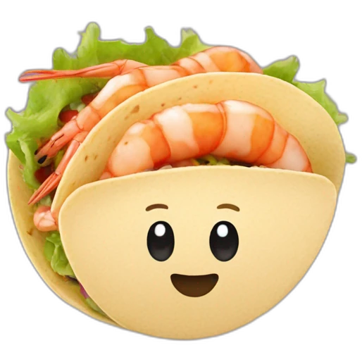 Prawn taco emoji