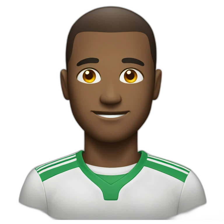 guy with soccer ball head emoji