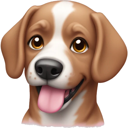 Dog pink emoji