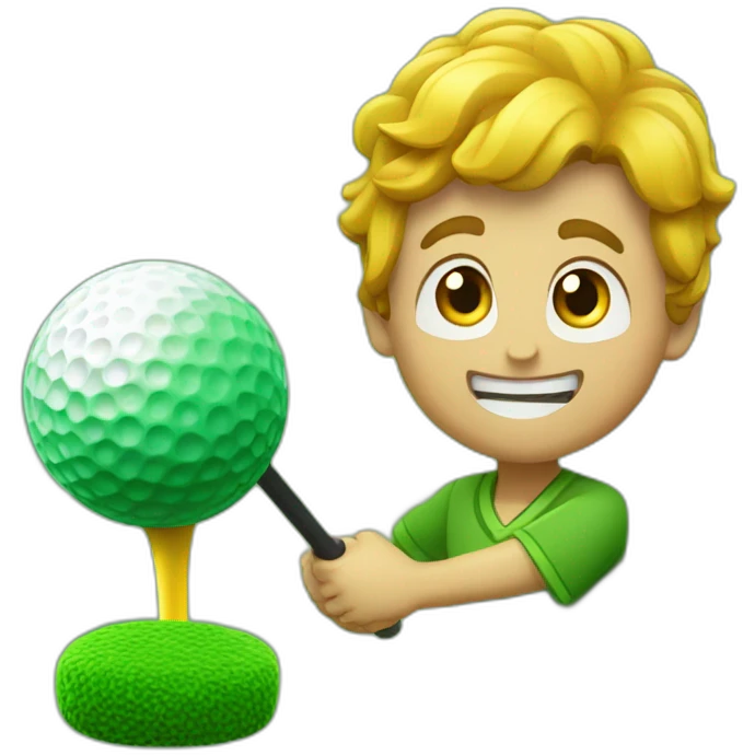 minigolf and brokkoli emoji