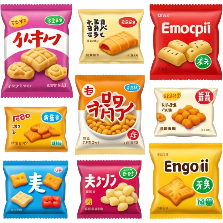 japan packaged snacks  emoji