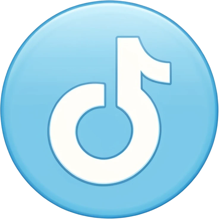 A sky-blue circle and a ☑️ With a Verified type tiktok checker symbol Verified  emoji
