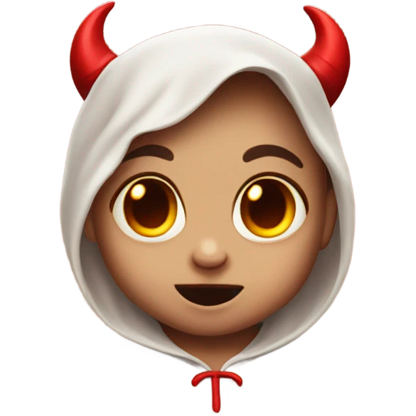 Cute devil baby emoji