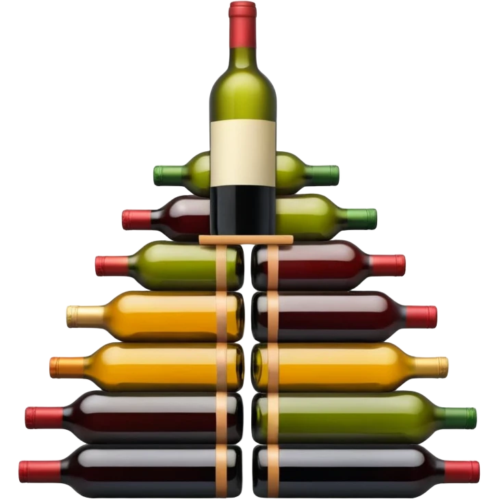 mountain of wine bottles emoji