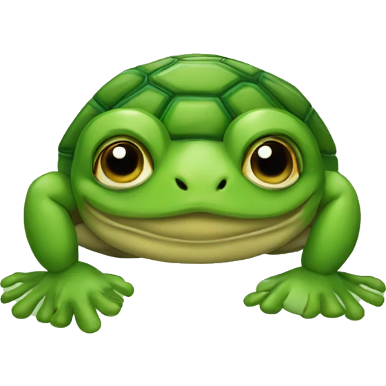 Frog and turtle club emoji