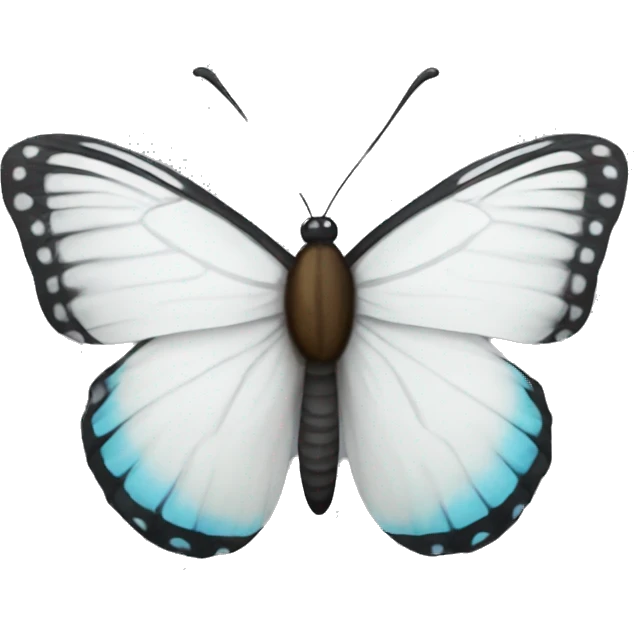 White pnada got his butterfly emoji